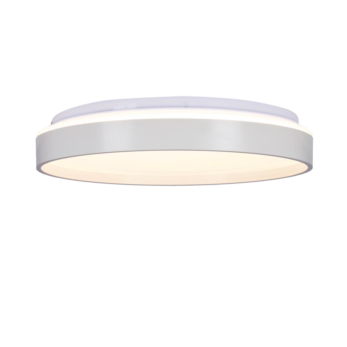 Led-deckenleuchte 13-11282 Texas - Weiß, KONVENTIONELL, Kunststoff/Metall (29/29/6cm)
