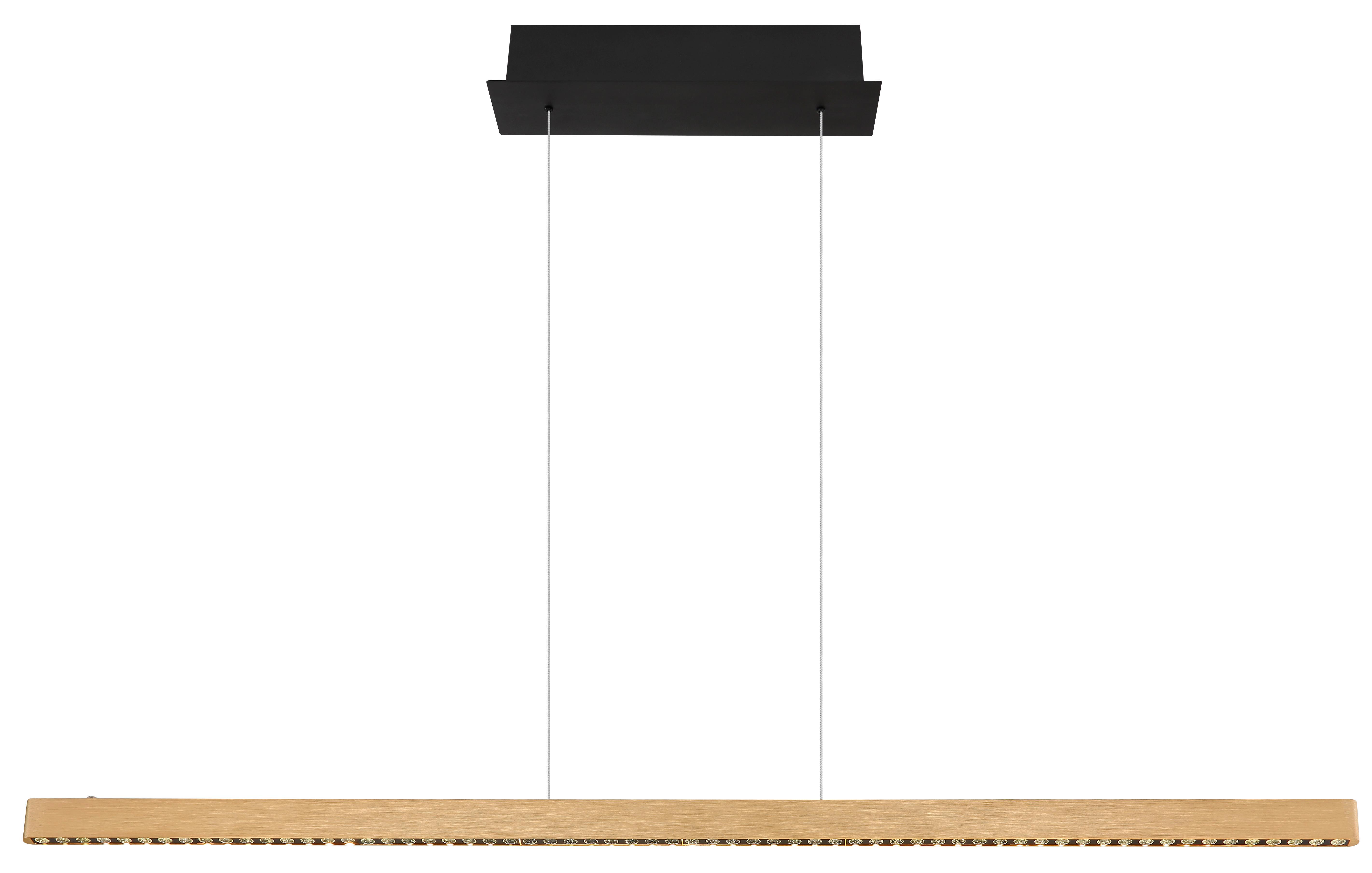 LED-Hängeleuchte 17013hg Dentsy - Schwarz/Kupferfarben, KONVENTIONELL, Metall (120/4/120cm) - Globo