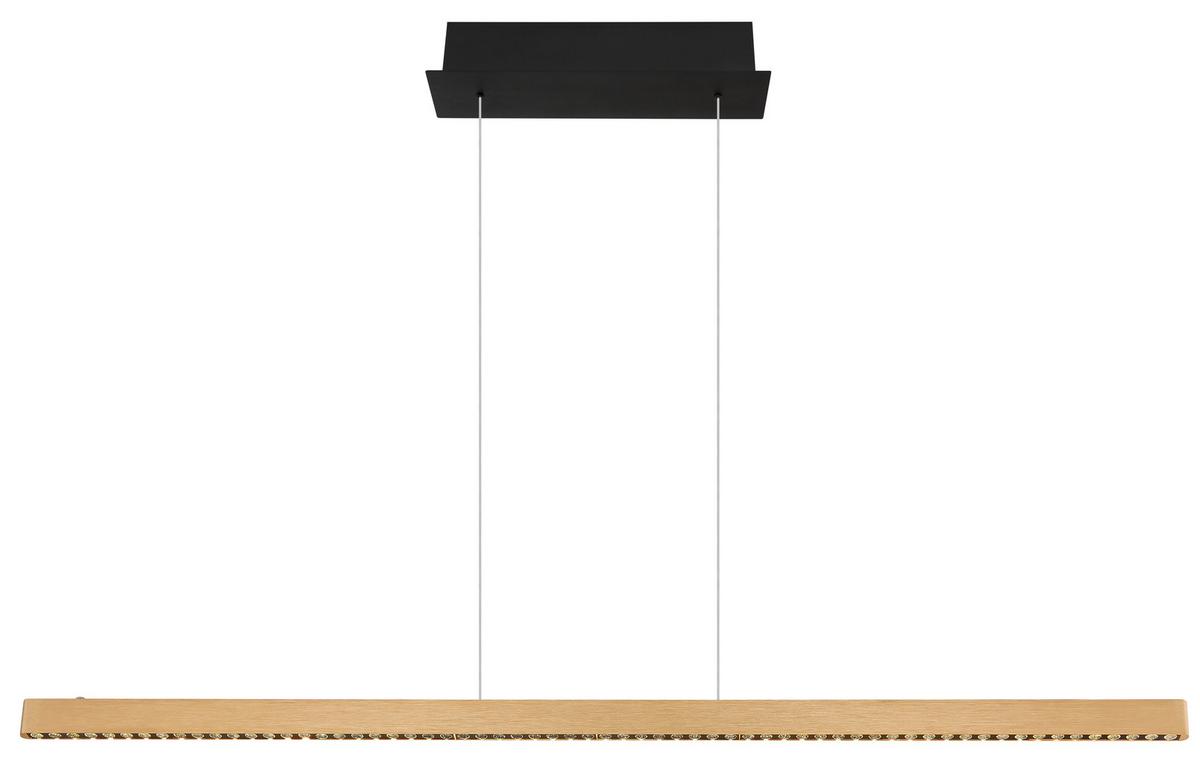 LED-Hängeleuchte 17013hg Dentsy - Schwarz/Kupferfarben, KONVENTIONELL, Metall (120/4/120cm) - Globo