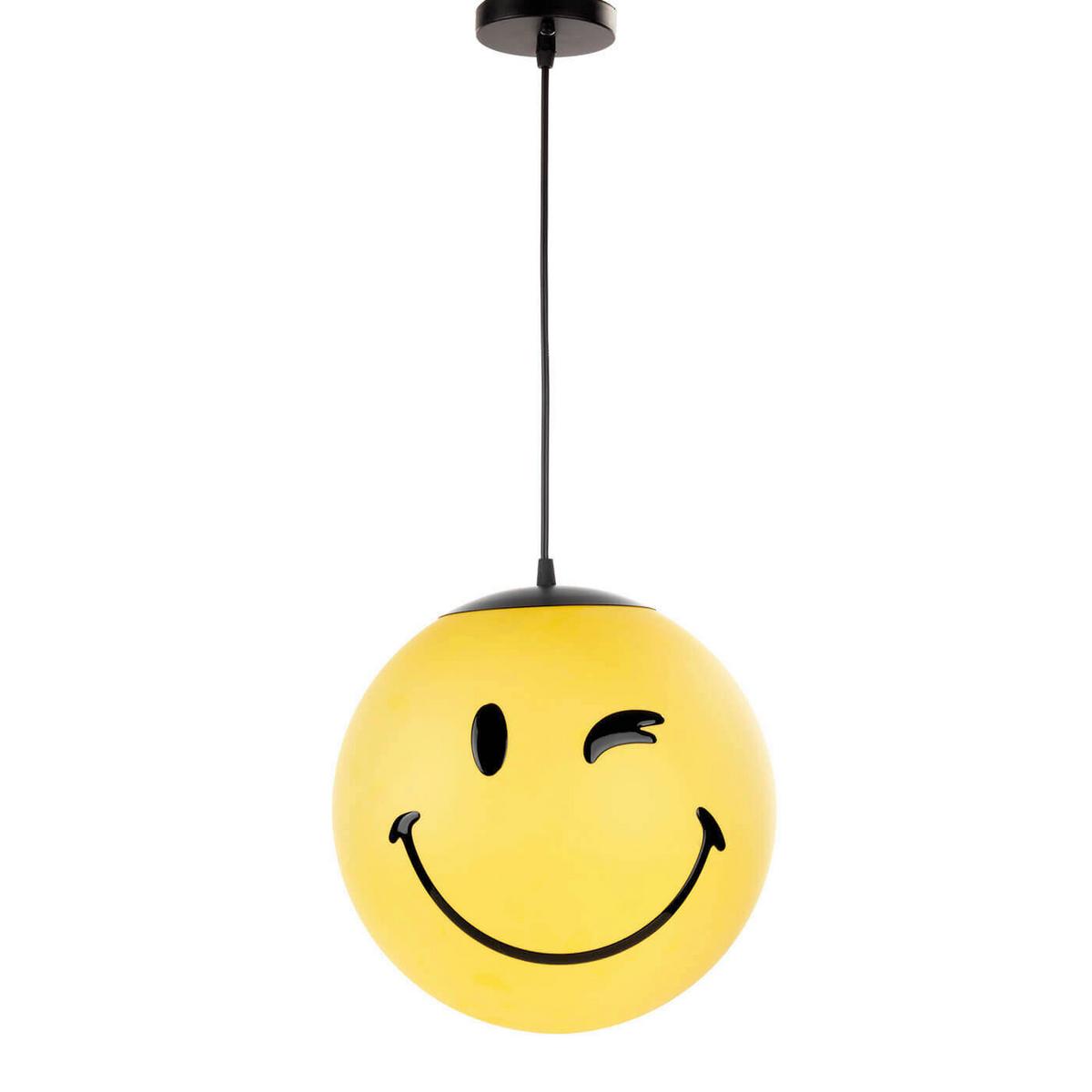 Kinderhängeleuchte Giallo Hellgelb L: 30 cm - Hellgelb, Basics, Kunststoff (30/30/125cm)
