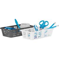 Tárolókosár Zebra - antracit/fehér, Konventionell, műanyag (19,7/10/5cm) - Homezone