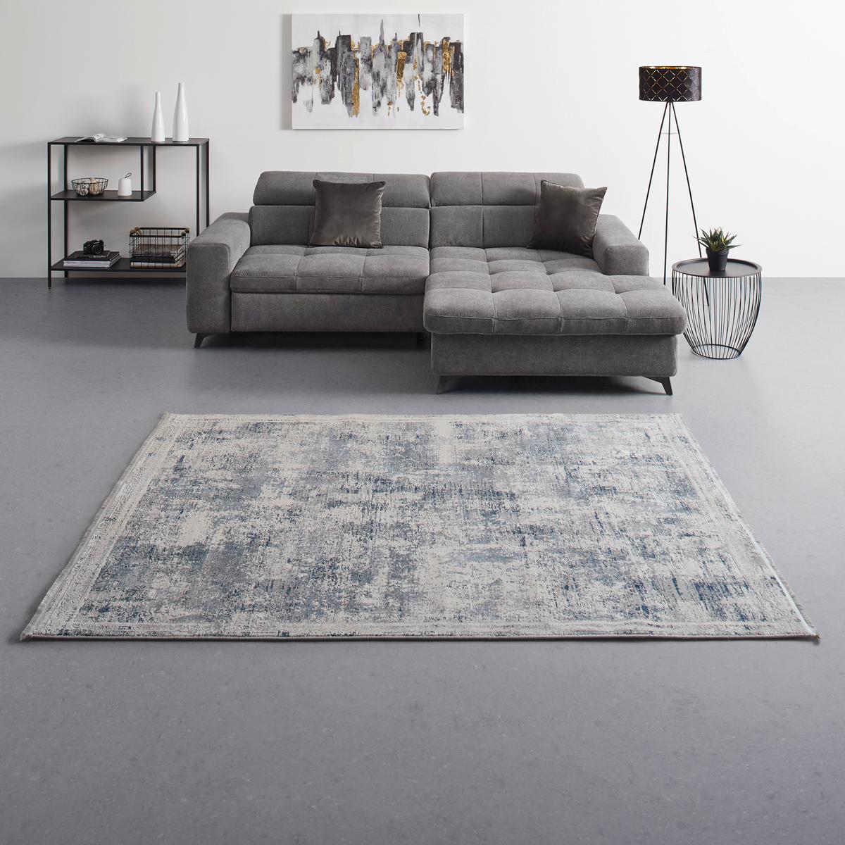 TKANÝ KOBEREC ISVIND - svetlomodrá/krémová, Konventionell, textil (80/150cm) - Mömax