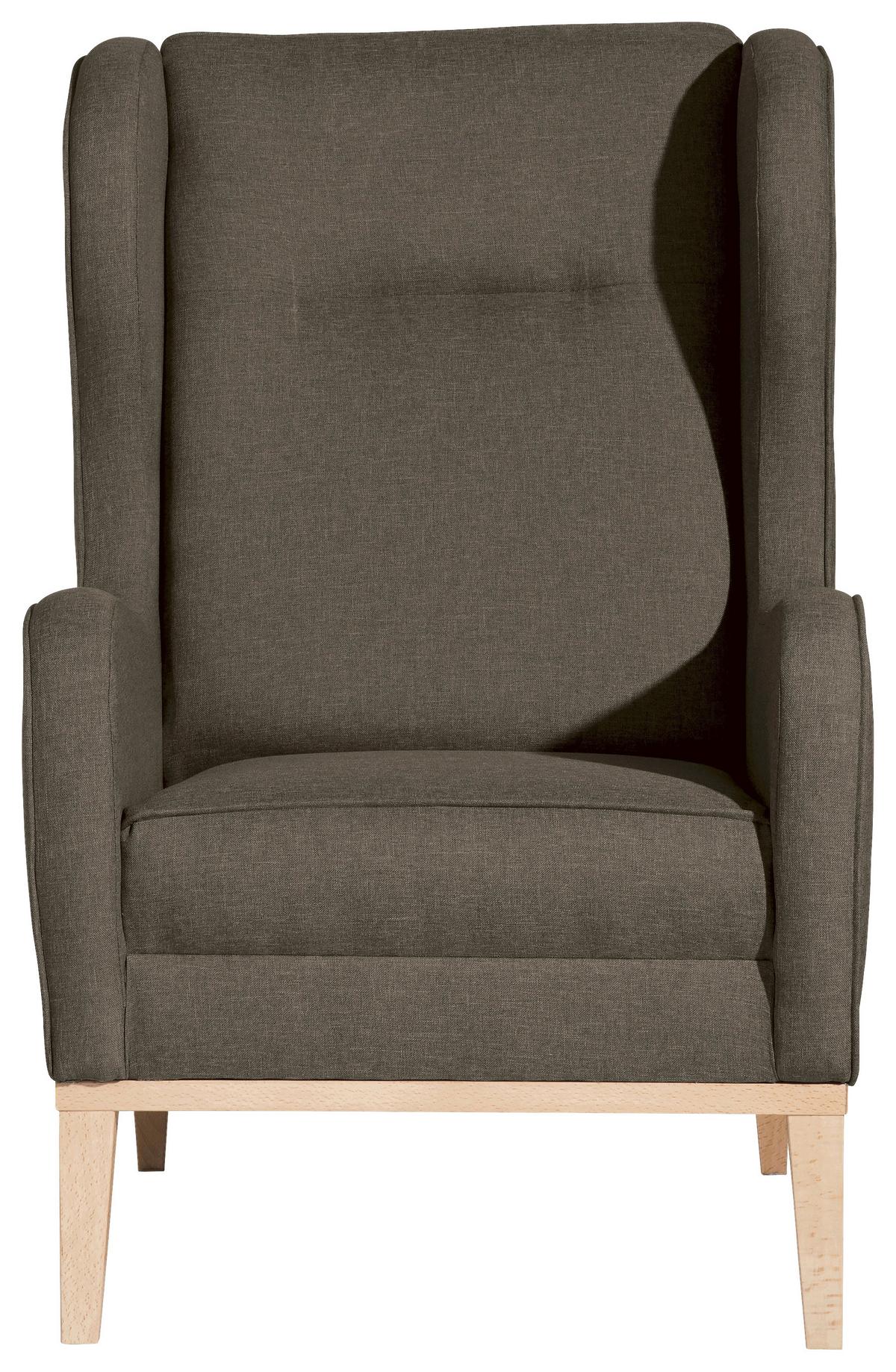 Ohrensessel Angelo - Naturfarben/Sahara, KONVENTIONELL, Textil (66/104/78cm) - Max Winzer