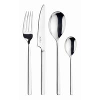 Besteckset Tie 30-Teilig Edelstahlfarben - Edelstahlfarben, Basics, Metall (32/32/44cm) - Pintinox