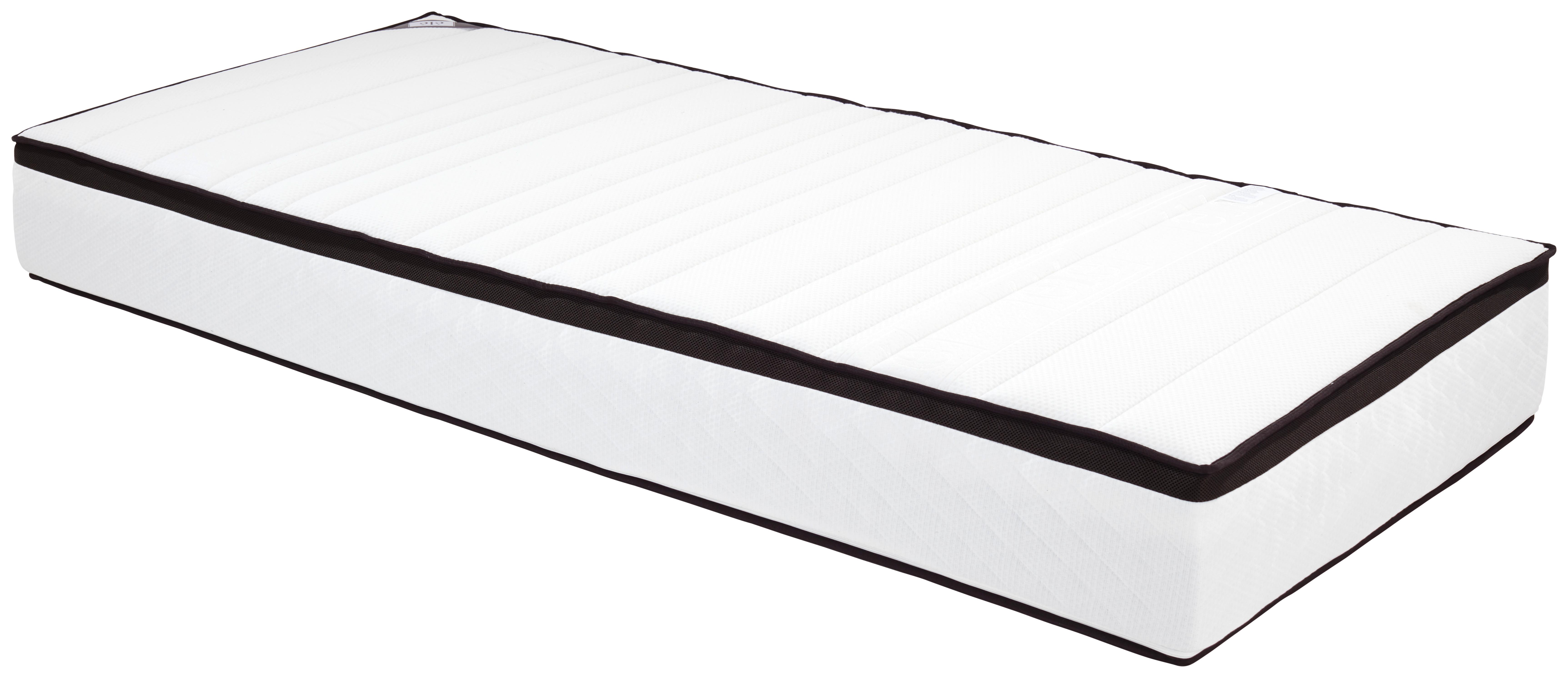 Kaltschaummatratze Kokos 90x200 Cm H4 H: 24 Cm - Weiß Hochglanz, Textil (90/200cm) - Ele