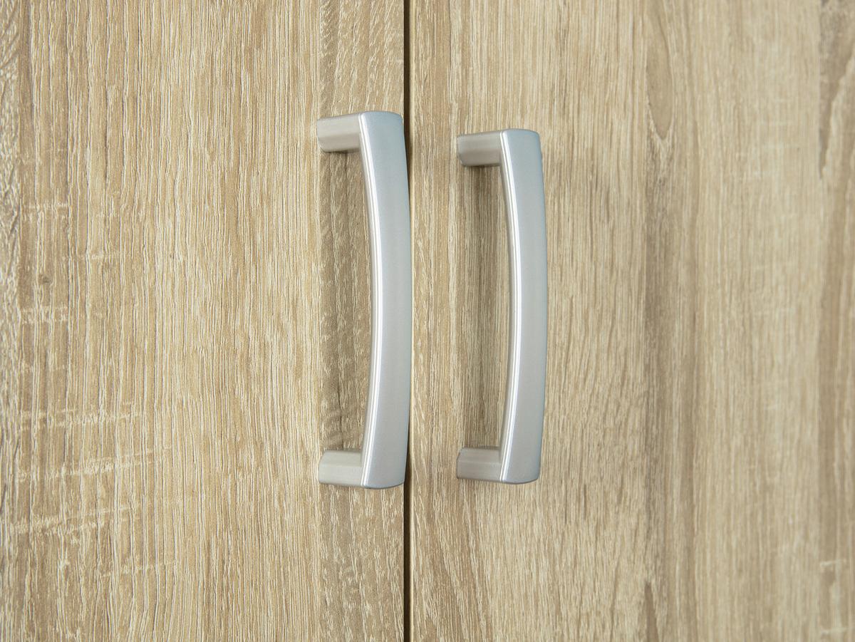 Mehrzweckschrank Gallo B: 70 Cm Sonoma Eiche - Schwarz/Sonoma Eiche, Basics, Holzwerkstoff (70/189/34cm) - MID.YOU
