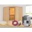 Sauna Nizza mit externer Steuerung - Naturfarben, MODERN, Holz (196/198/196cm) - KARIBU