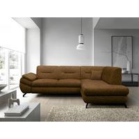 Ecksofa Imo Braun 274x201 cm - Schwarz/Braun, Design, Textil (274/201cm) - MID.YOU
