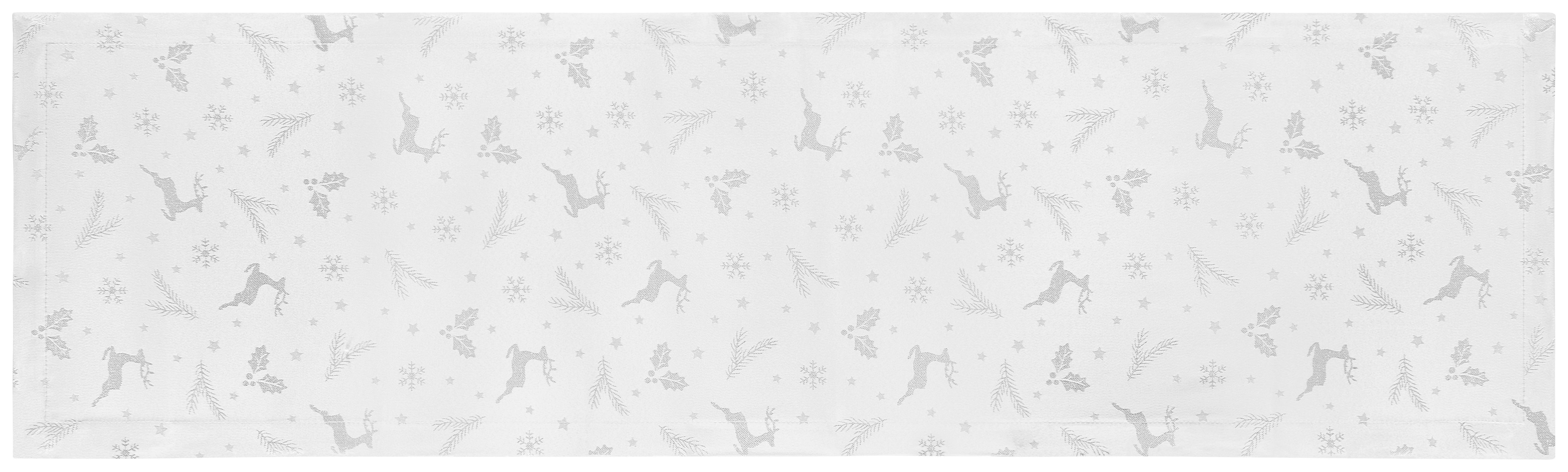 Tischläufer Lappland - Weiß, ROMANTIK / LANDHAUS, Textil (40/140cm) - James Wood