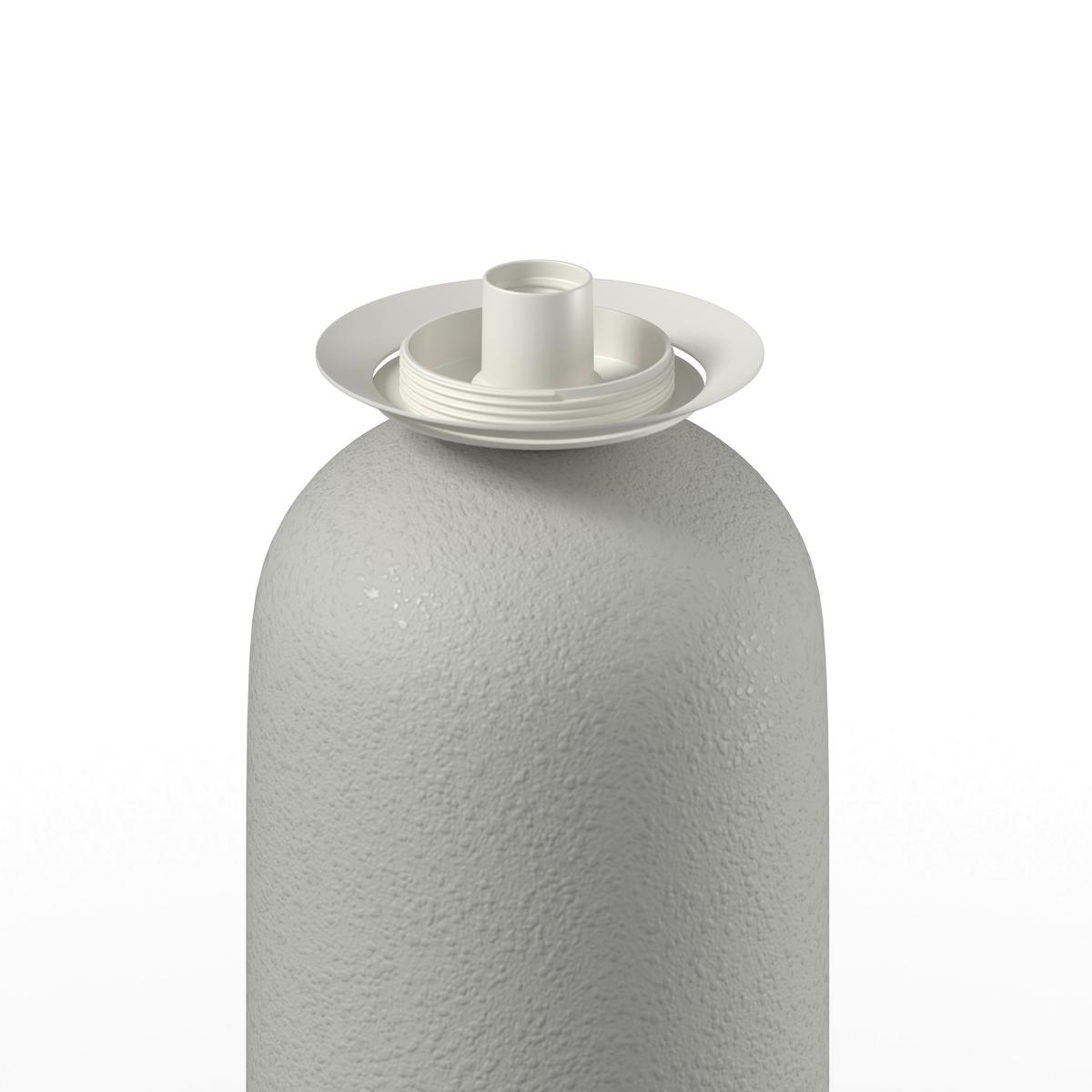 STOLNÍ LAMPA AMORA - bílá, Moderní, kov/keramika (20/52,5cm) - Bessagi Home