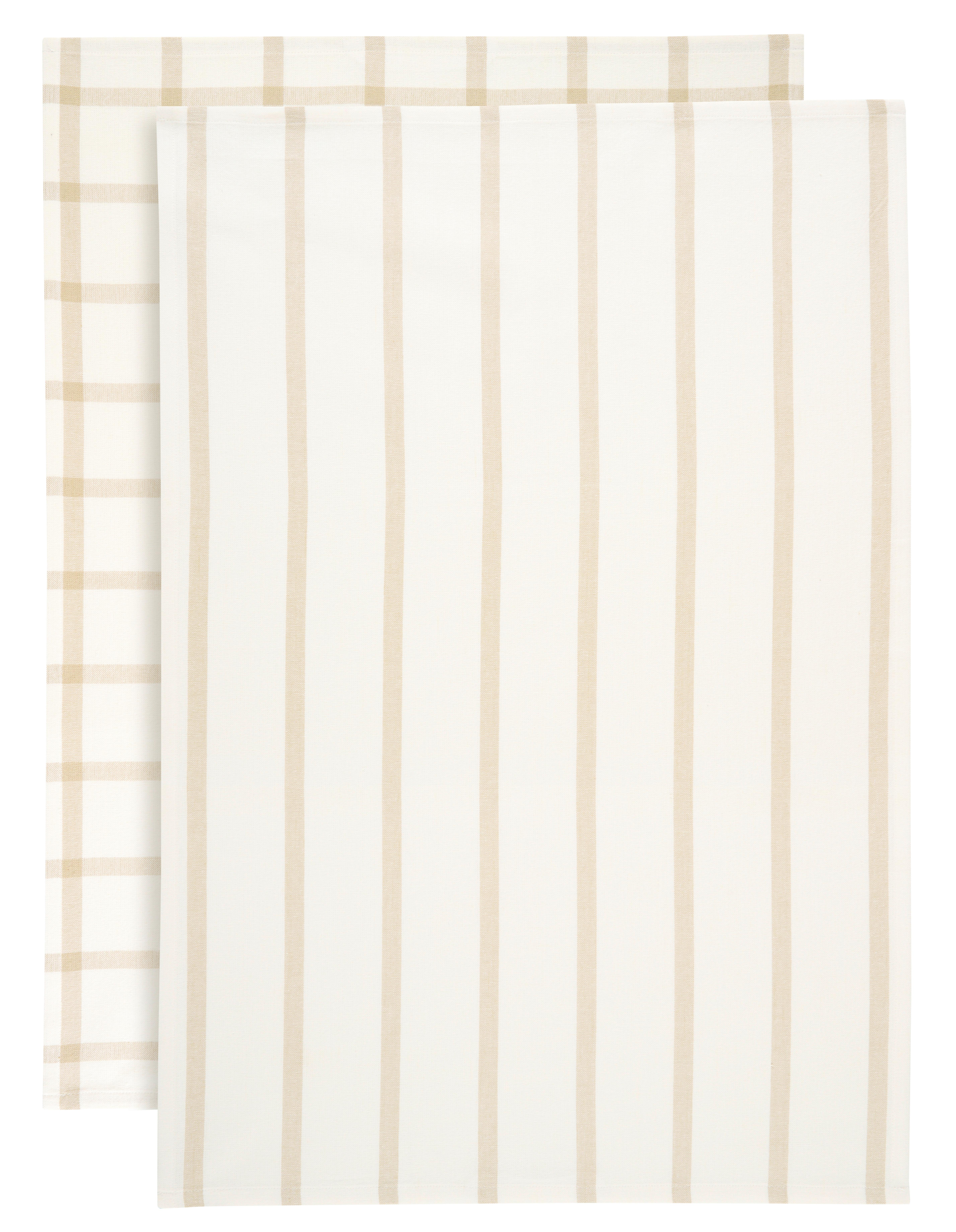 SADA UTĚREK EMMA - bílá/béžová, Konvenční, textil (50/70cm) - Mömax