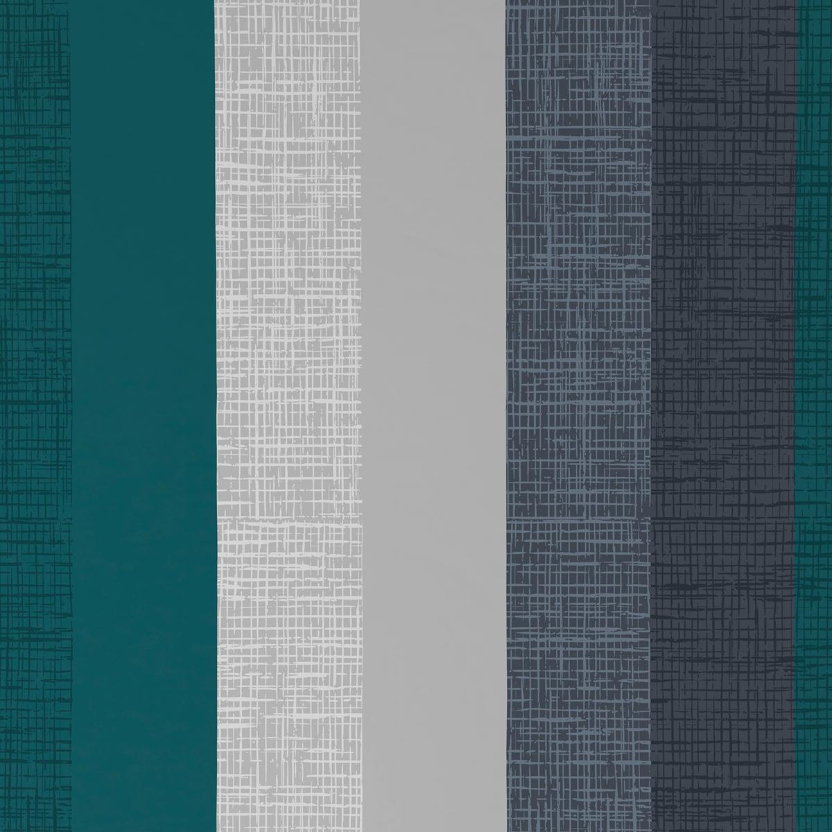 BETTWÄSCHE LINKÖPING - Petrol/Grau, MODERN, Textil - Luca Bessoni