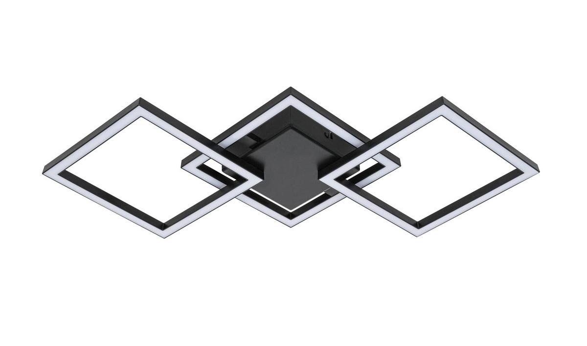 STROPNÍ SVÍTIDLO RAUTA - černá, Moderní, plast (63/27,5/4,5cm) - Mömax