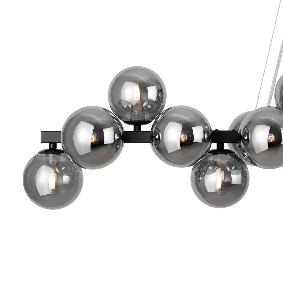 Pendelleuchte Dallas - Schwarz, Trend, Glas/Metall (23,8/22,8/123,5cm) - MAYTONI