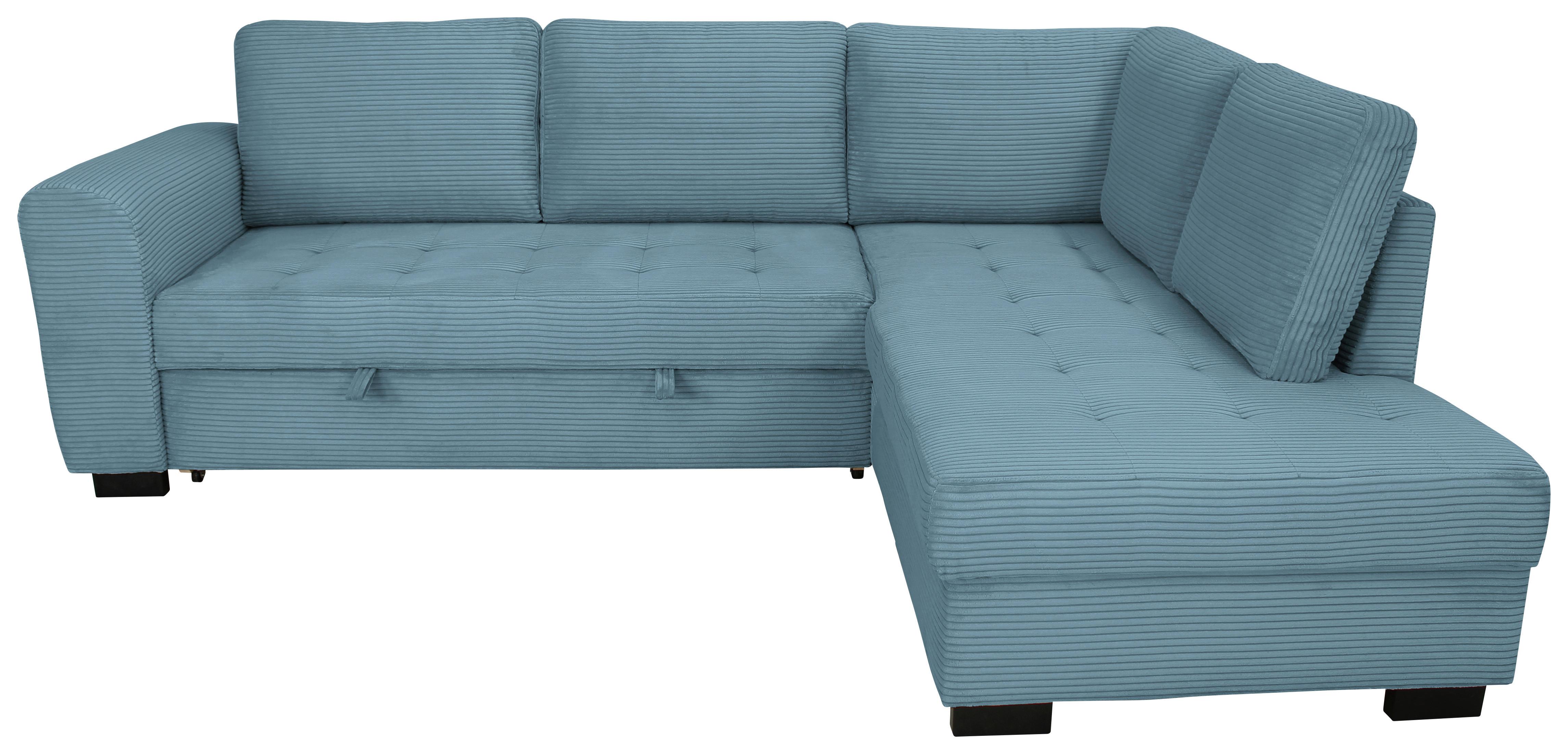 Ecksofa John Hellblau S: 239x178 Cm