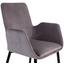 Stuhl Lounge Grau - Schwarz/Grau, MODERN, Textil/Metall (59,5/88,5/60,5cm) - Ombra Stuhl Lounge Grau - Schwarz/Grau, MODERN, Textil/Metall (59,5/88,5/60,5cm) - Ombra