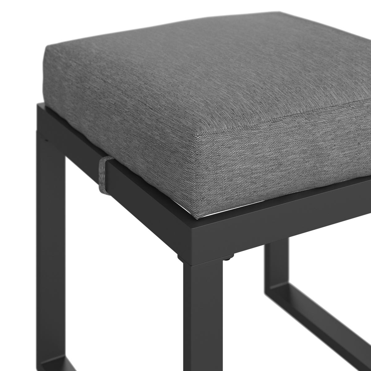 Lounge-garnitúra Leon - szürke, Modern, Üveg/fém (176/239cm) - Beldano