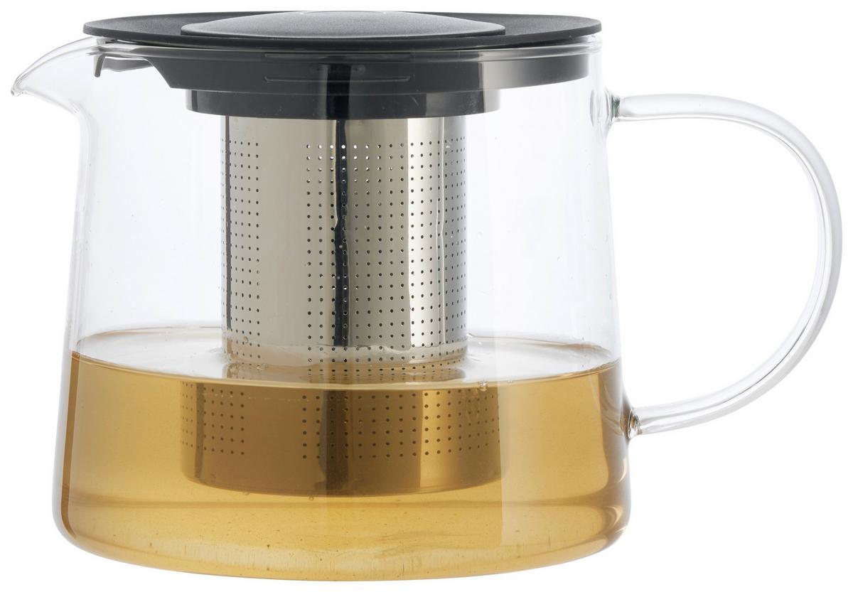 Čajová kanvica objem: 1,5L - číra, Konventionell, kov/plast (15/13,3cm) - Mömax