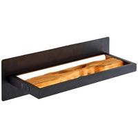 Led-wandleuchte G99820/76 Chaumont - Schwarz/Braun, Design, Holz/Metall (15,1/35cm) - Brilliant