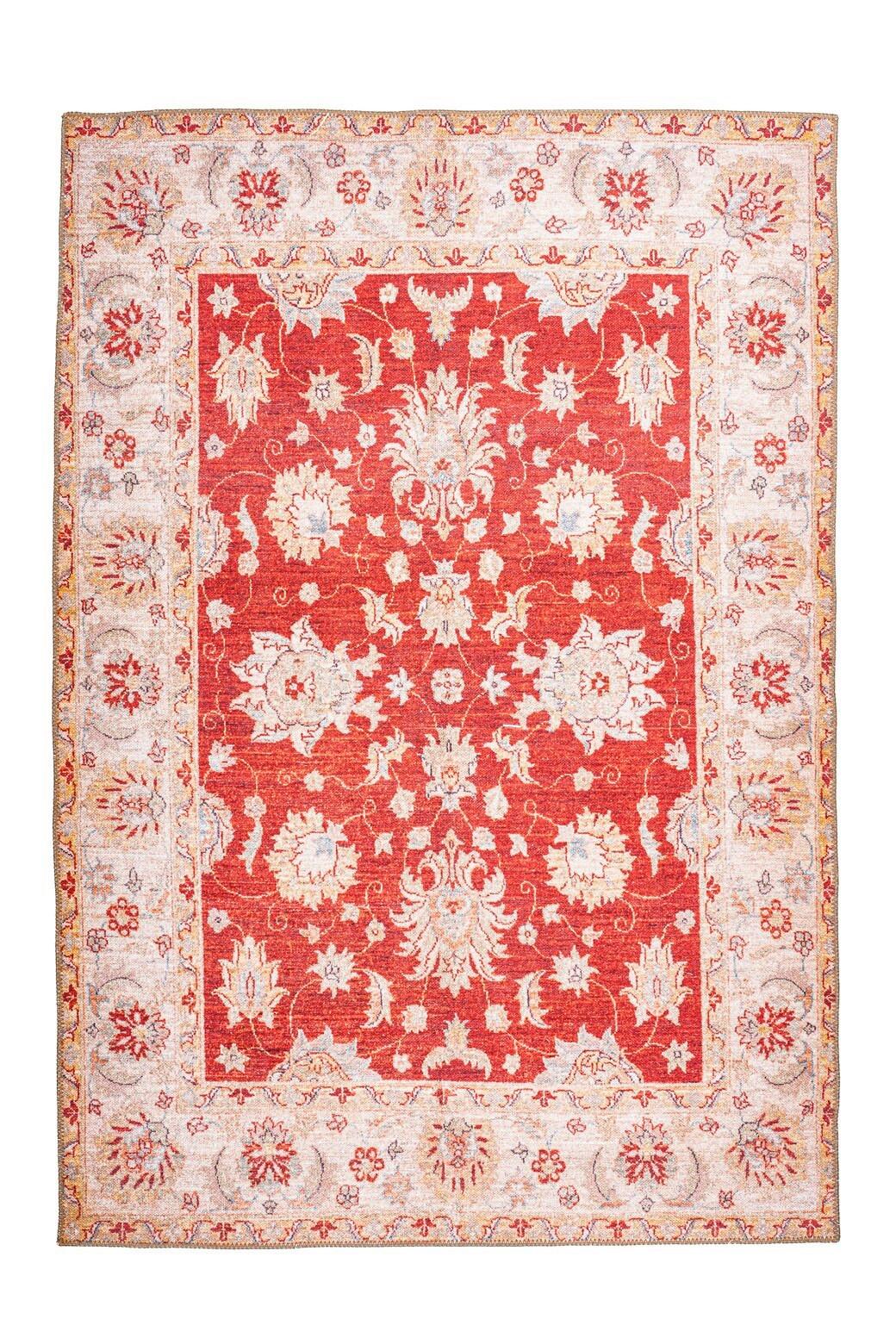 Flachwebteppich Rot Faye 190x290 cm - Rot, Basics, Textil (190/290cm) - Kayoom