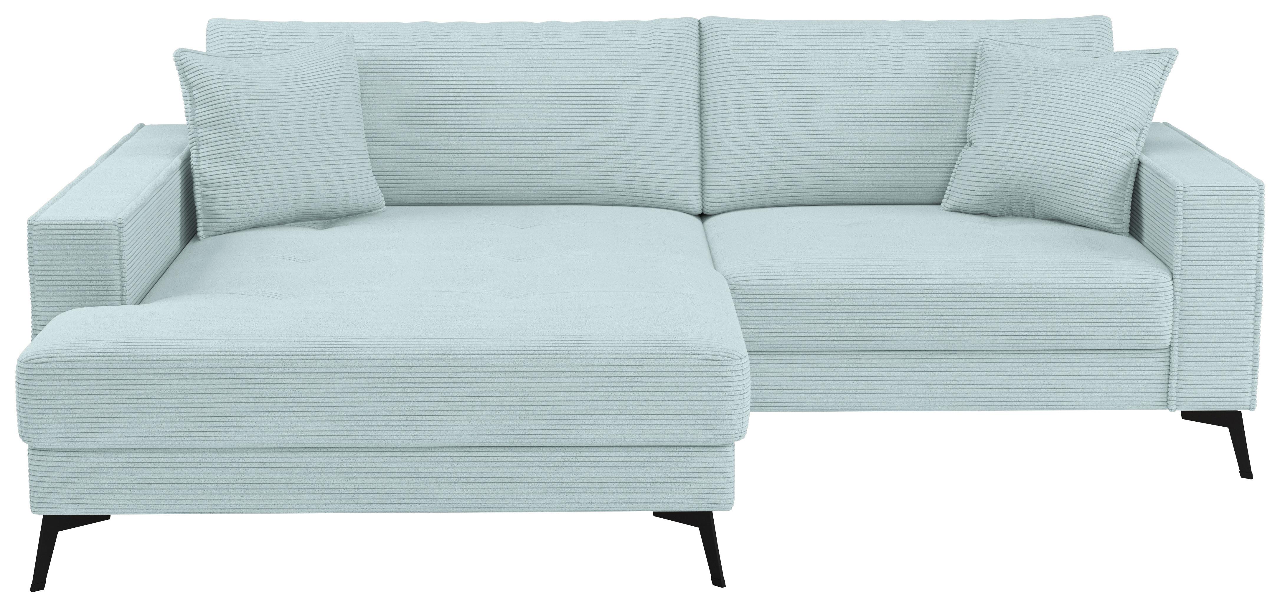 Ecksofa Ted Hellblau S: 174x228 cm