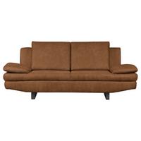 2-Sitzer-Sofa Jovanna, Cognac B: 198 cm - Cognac/Schwarz, Design, Textil (198/78/88cm) - MID.YOU