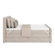 Boxspringbett mit Topper mit Bettkasten 180x200 cm Medino - Beige, KONVENTIONELL, Holz/Holzwerkstoff (180/200cm) - Luca Bessoni