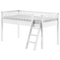 Hochbett Forrest - Weiß/Naturfarben, MODERN, Holz (90/200cm) - MID.YOU