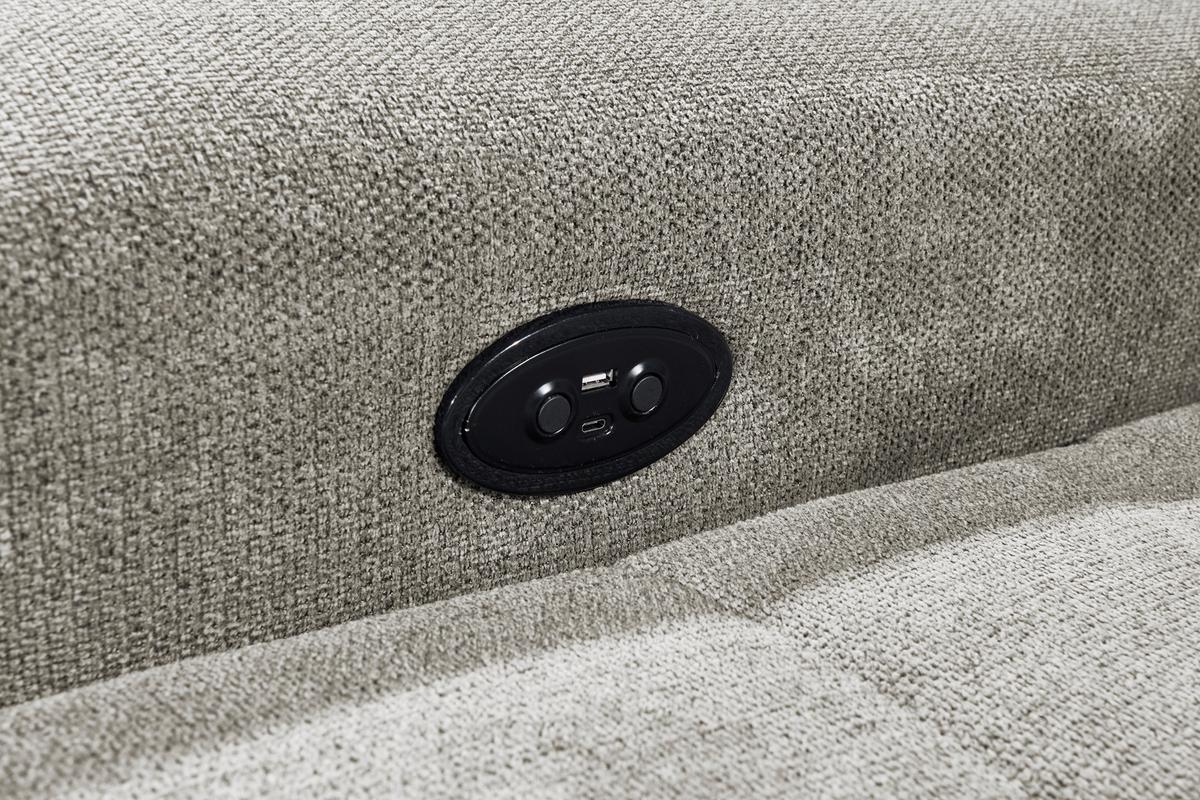 Ecksofa Rockdale Taupe S: 282x200 Cm - Taupe/Schwarz, KONVENTIONELL, Textil (282/200cm) - MID.YOU