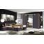 Bettanlage Dandy 180x200 Columbia Nussbaum - Nussbaumfarben/Schwarz, MODERN, Holzwerkstoff/Kunststoff (184/85/202cm)
