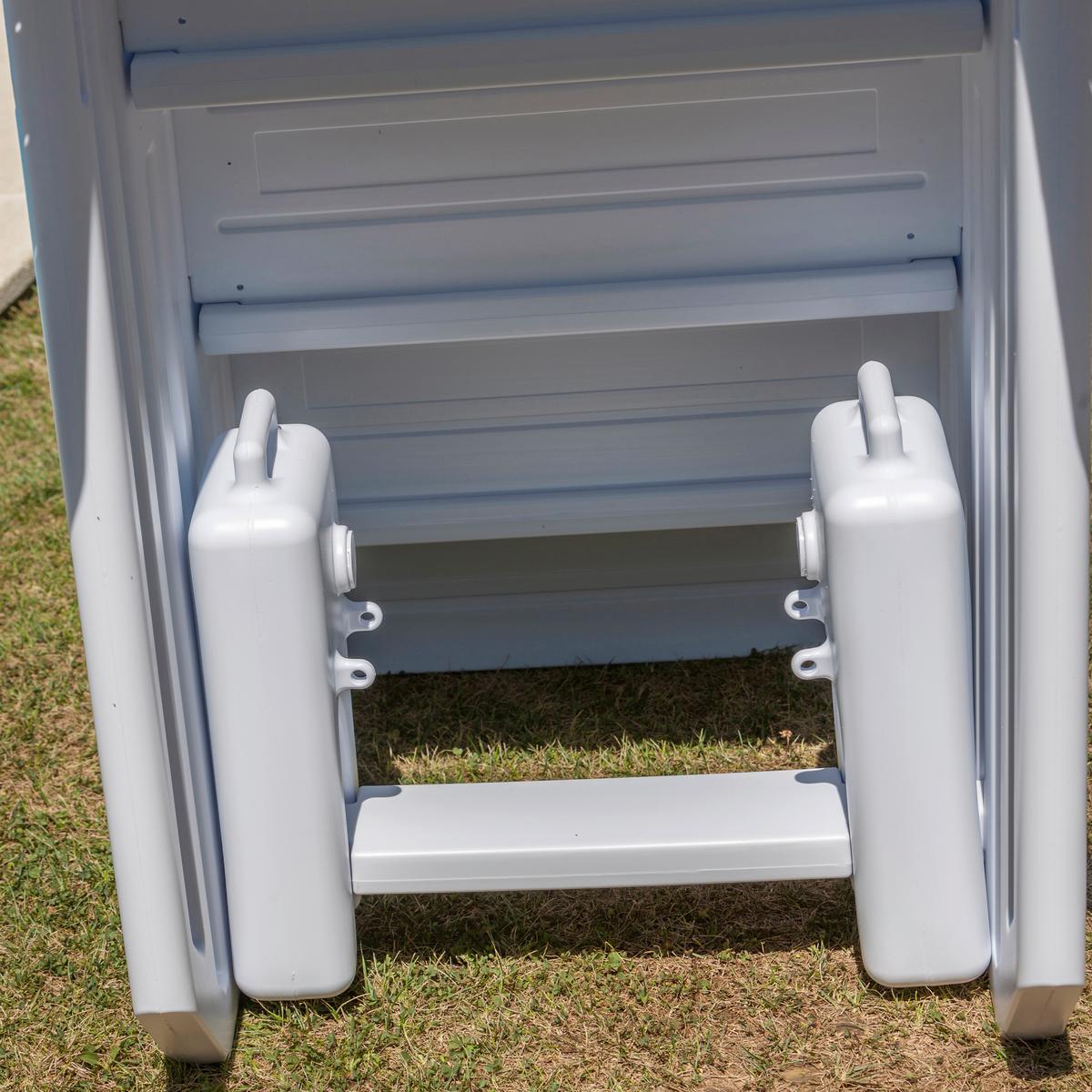 Poolleiter Leiter - Weiß, KONVENTIONELL, Kunststoff (92/206/80cm) - Gre