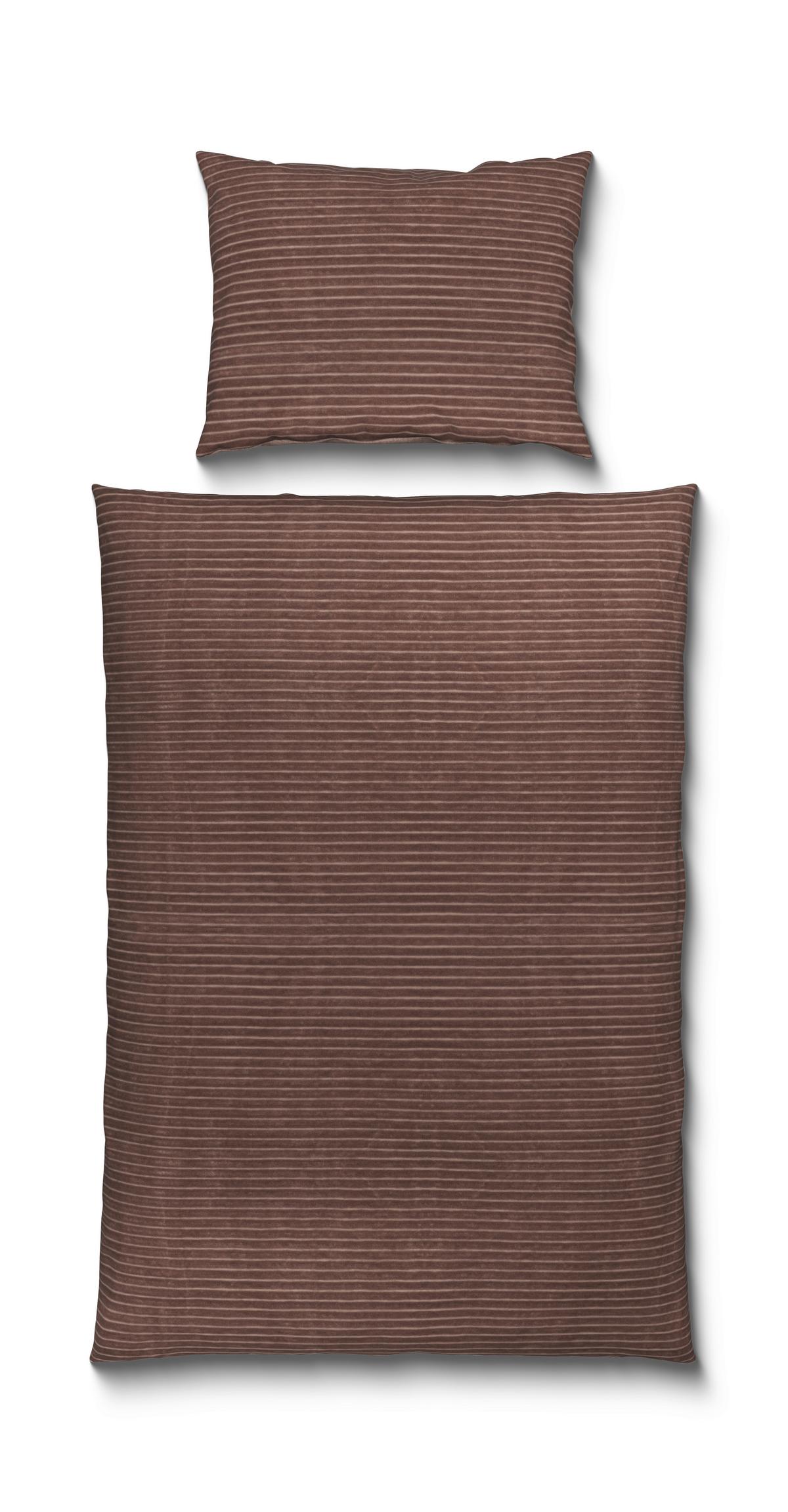 Bettwäsche Sina - Taupe, MODERN, Textil - Luca Bessoni