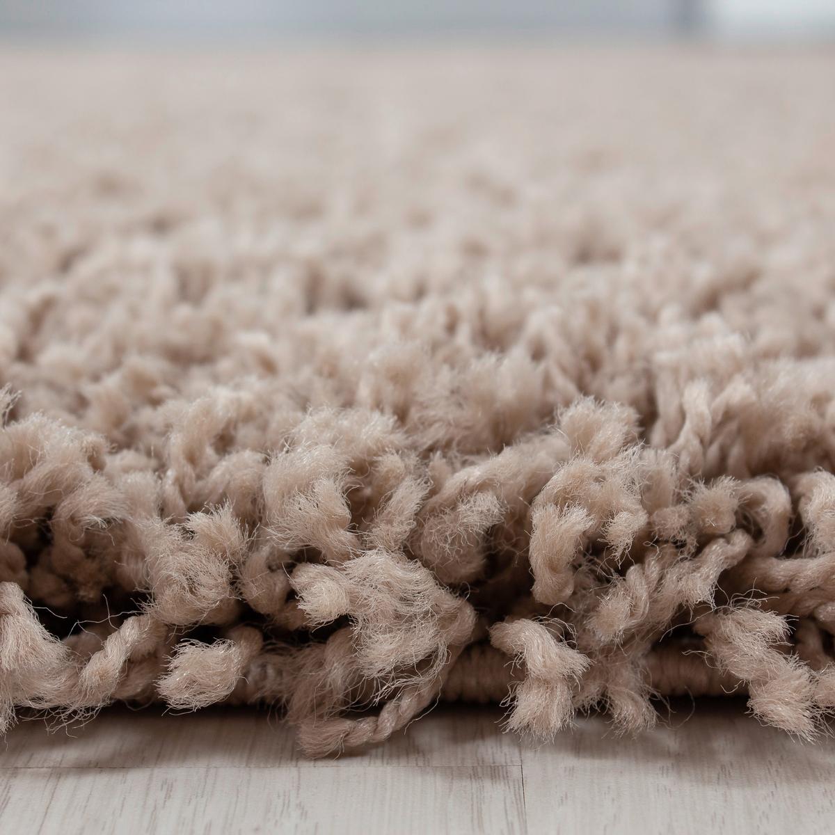 Hochflor Teppich Braun/Beige Life 60x110 cm - Beige/Braun, Trend, Textil (60/110cm) - Novel