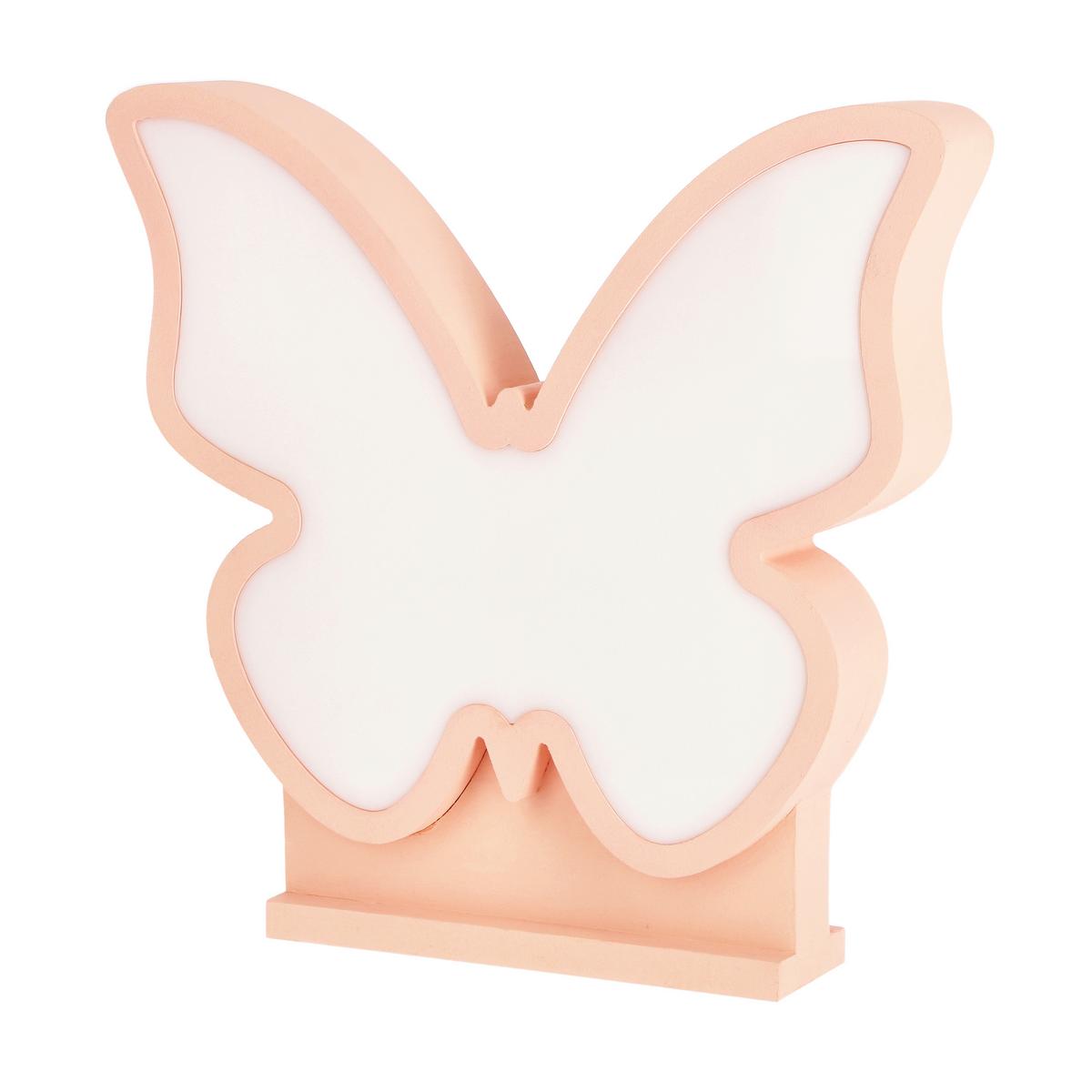 Kindertischleuchte 41-11701 Butterfly - Pink, Basics, Holzwerkstoff/Kunststoff (28.5/5/26.5cm)