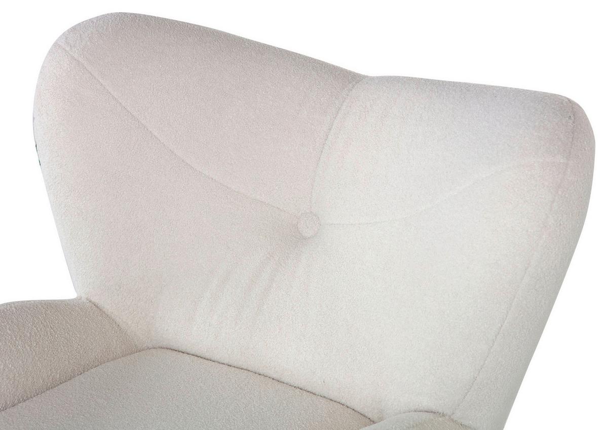 Sessel Fano - Eichefarben/Weiß, Design, Textil (90/93/92cm) - Livetastic