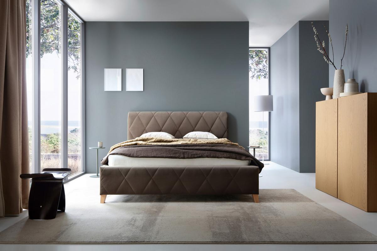 Polsterbett Trivio 180x200 Cm Schlammfarbe - Schlammfarben, MODERN, Holz/Holzwerkstoff (180/200cm) - MID.YOU