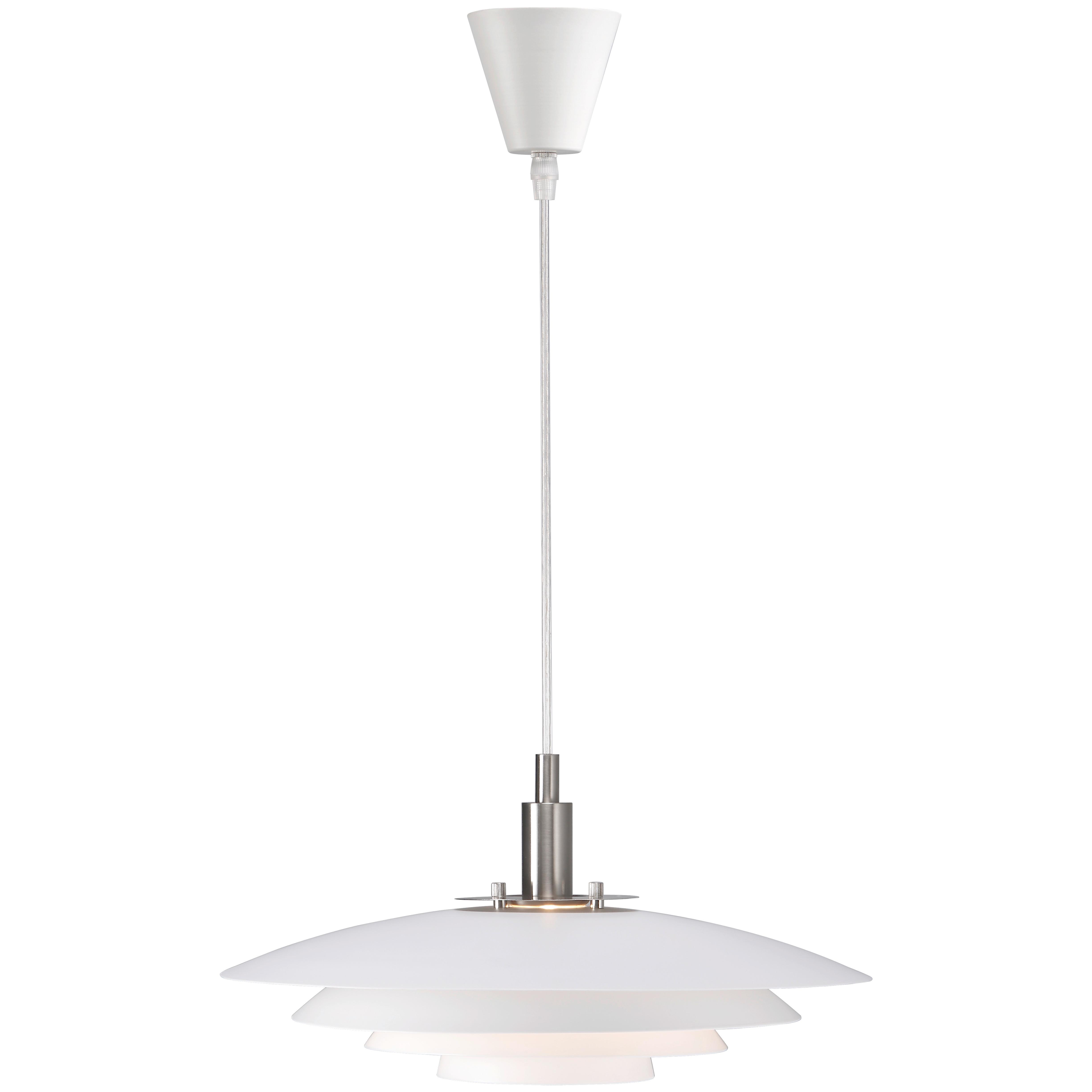 Hängeleuchte Bretagne Weiß D: 38 Cm - Weiß, Design, Metall (38/17cm) - Nordlux