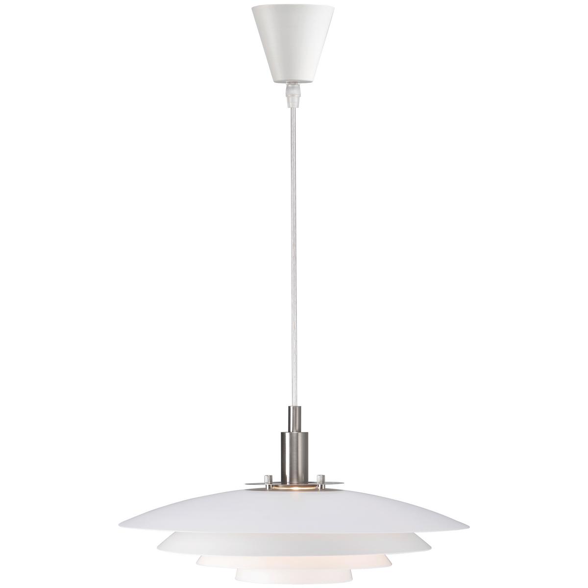 Hängeleuchte Bretagne Weiß D: 38 Cm - Weiß, Design, Metall (38/17cm) - Nordlux