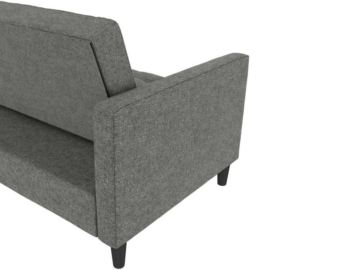 Ecksofa Palermo Anthrazit, mit Stauraum - Anthrazit/Schwarz, Basics, Textil (213/154cm) - Livetastic