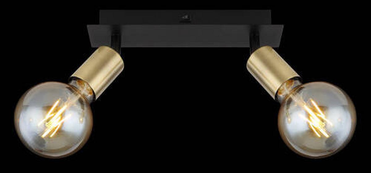 Strahler 54998-2b - Schwarz, Design, Metall (25/6/10,5cm) - Globo