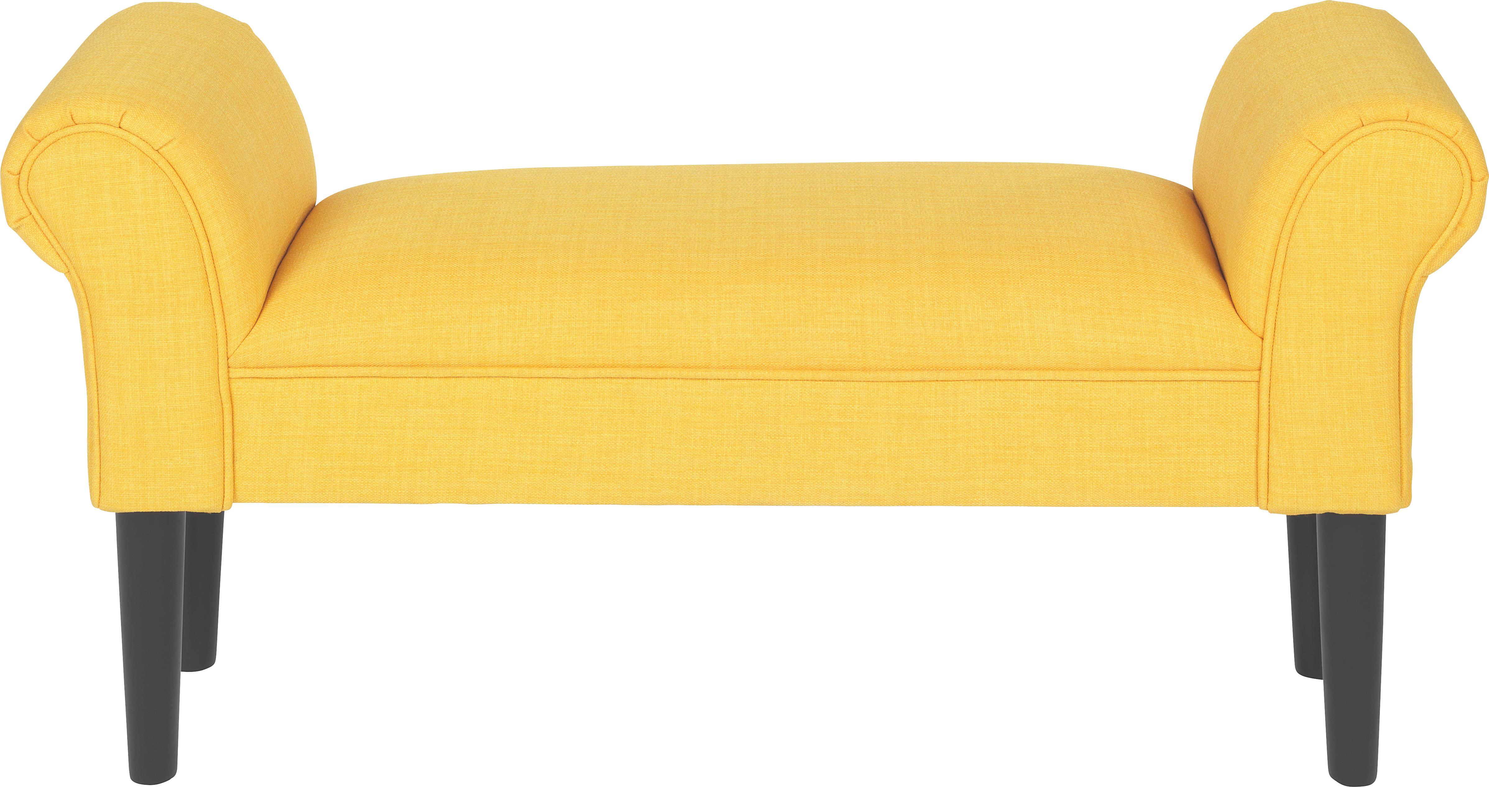 Sitzbank Verde - Gelb/Schwarz, MODERN, Holz/Holzwerkstoff (102/51/31cm)