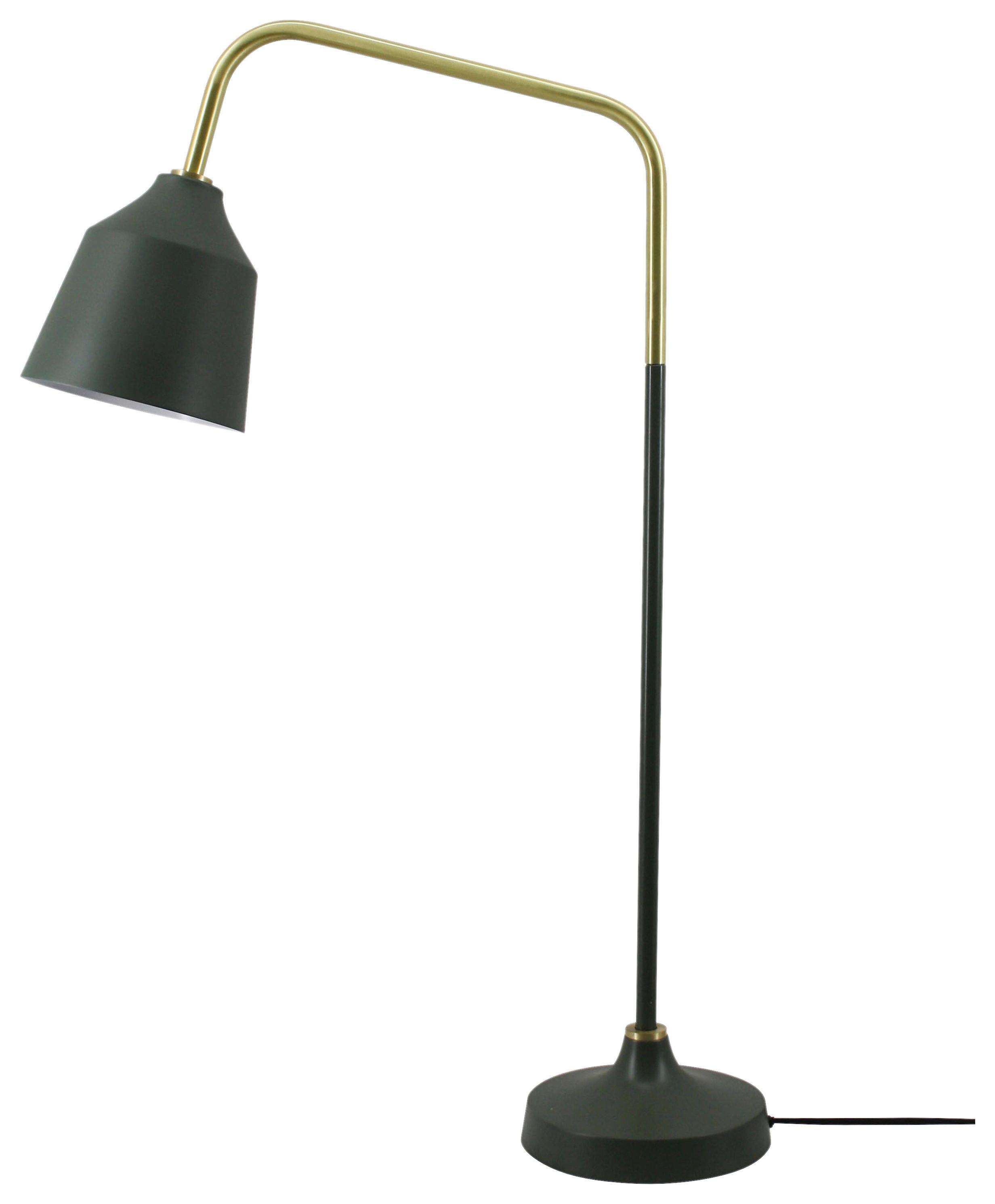 Tischleuchte Carisa 287 Army Grün/Goldfarben B: 47 cm - Basics (47/18/69cm) - Kayoom