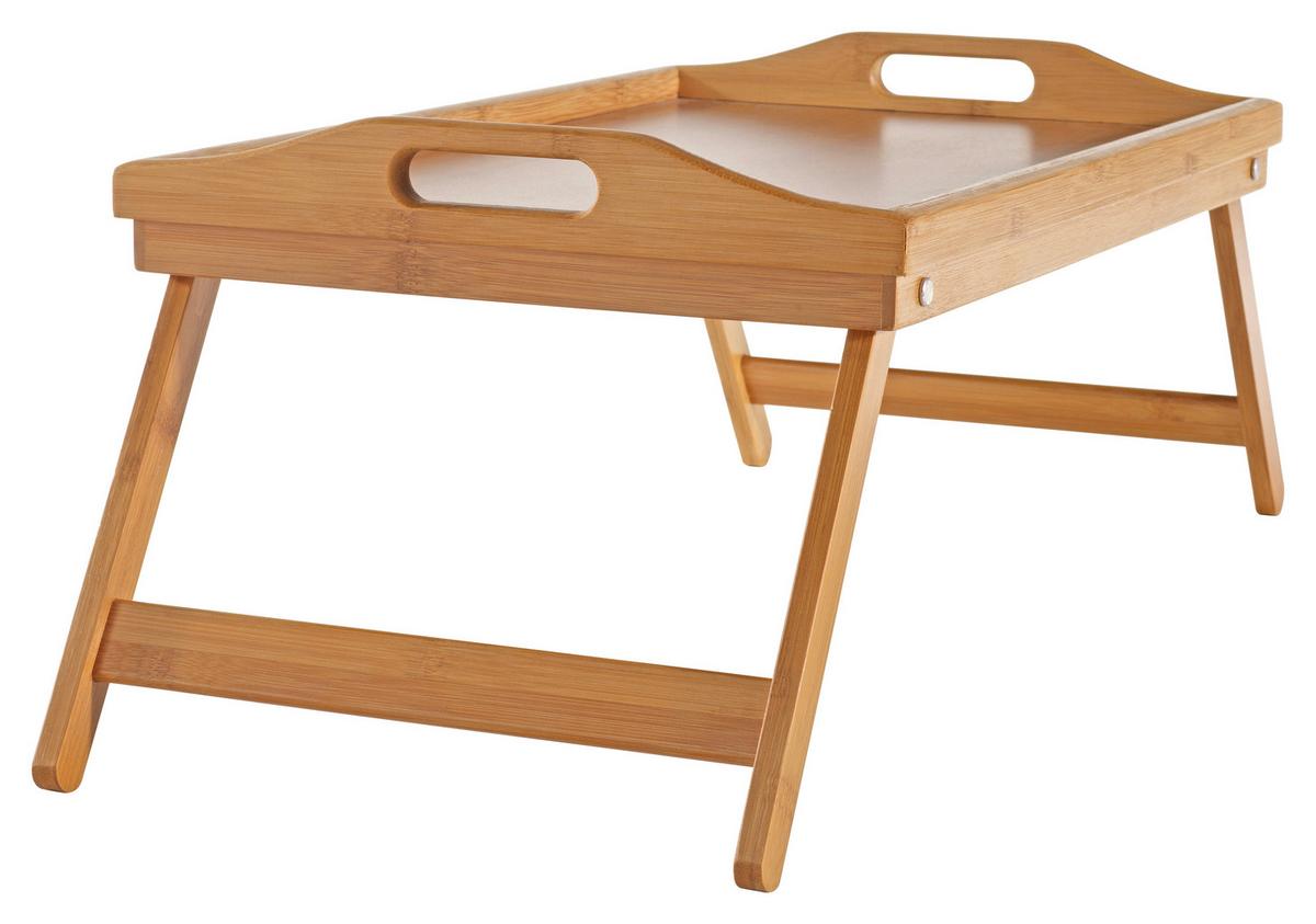 Servírovací podnos BAMBUS - prírodná farba, Konventionell, kompozitné drevo/plast (50/30/24cm) - Zandiara