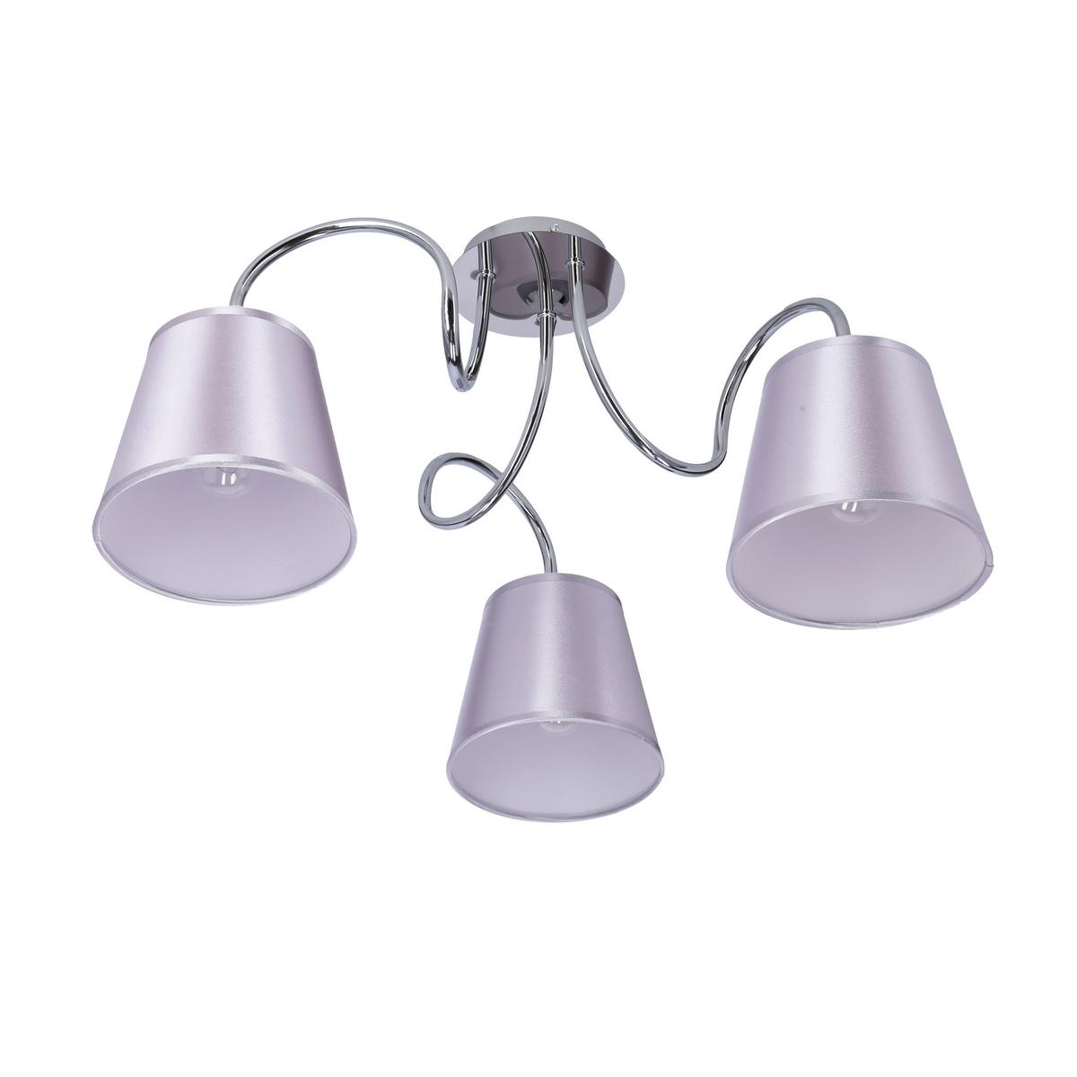 Deckenleuchte 33-70746 Luk - Chromfarben, KONVENTIONELL, Kunststoff/Metall (60/60/36cm)