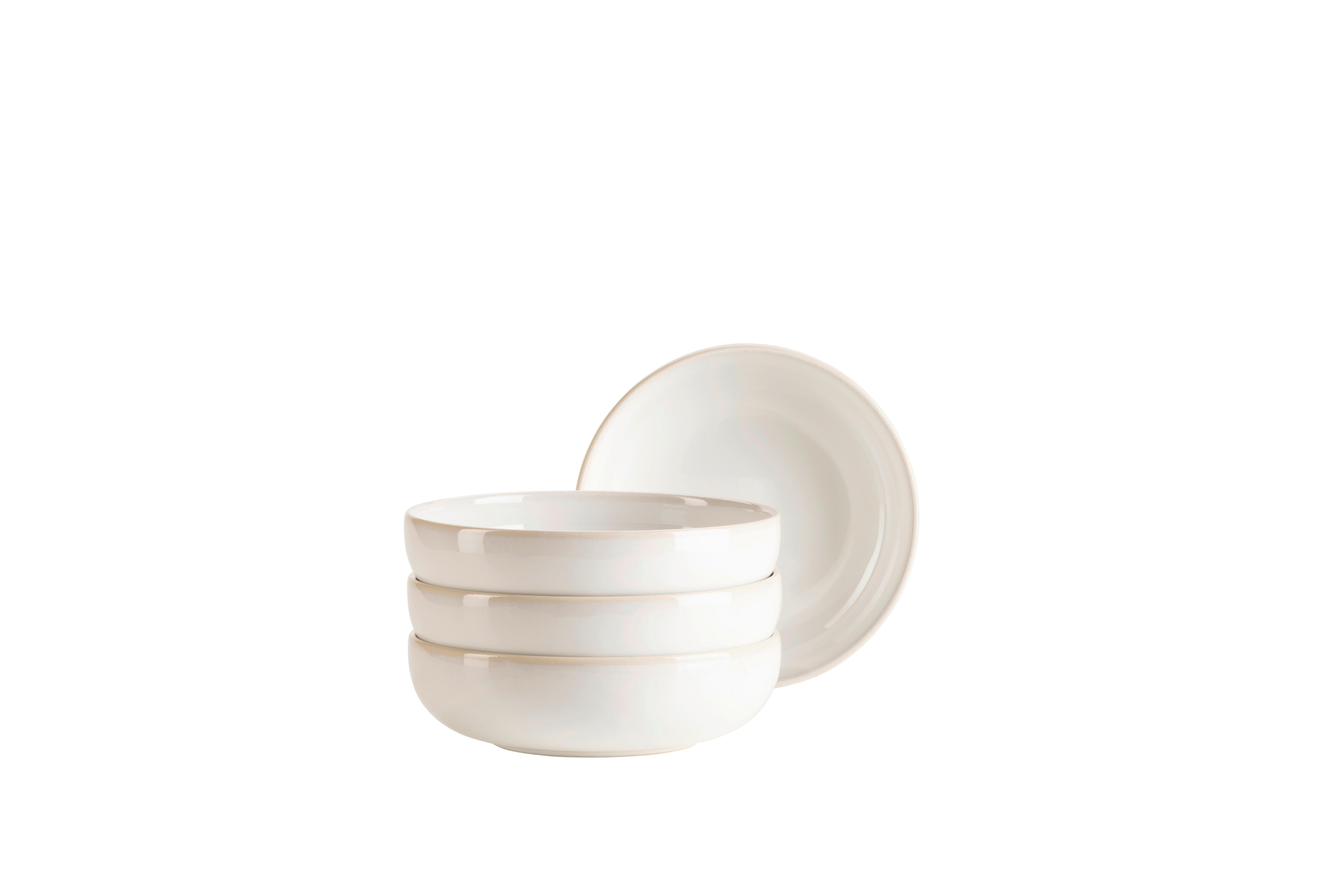 Schüsselset Unico Weiß 4-Teilig - Weiß, Basics, Keramik - Mäser