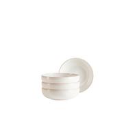 Schüsselset Unico Weiß 4-Teilig - Weiß, Basics, Keramik - Mäser