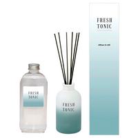 Difuzér Fresh Tonic, 200ml - biela, sklo/vlnitá lepenka (5,5/10,5cm) - Premium Living