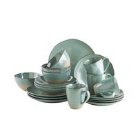 Kombiservice Nottingham Grün Türkis - Türkis/Grün, Basics, Keramik - Mäser