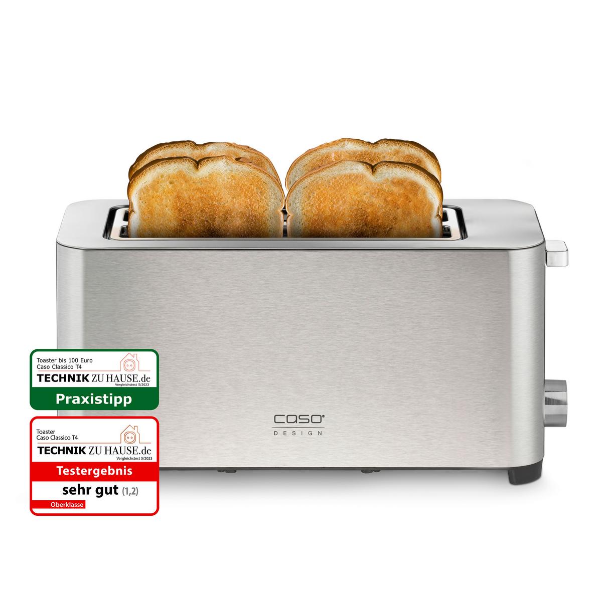 Toaster 1926 - Edelstahlfarben, Basics (40/18,5/11,5cm) - CASO Design