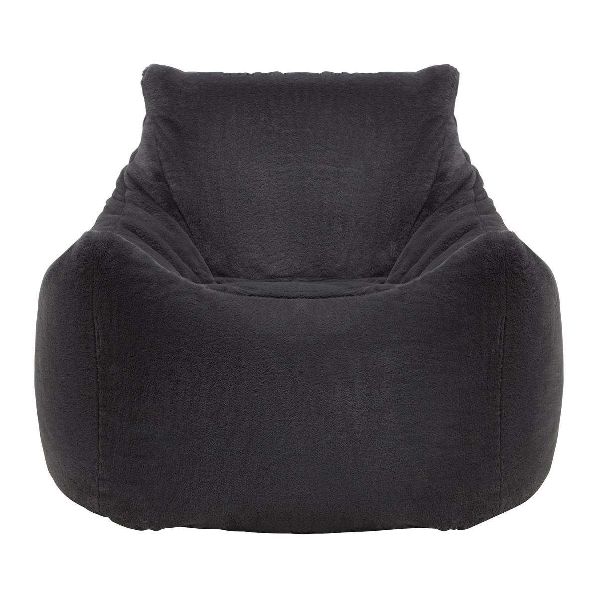 Sedací vak STORVIK, grafitová, max. 90 kg - sivá/grafitová, Modern, textil (100/75/100cm) - Mömax